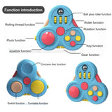 Decompression Toys Rotating Magic Bean Cube Fidget Toy Triangle Small Beads Educational Toy Children's Puzzle Stress Relief Toy