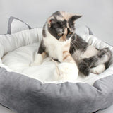 HIPET Cute Puppy Cat Bed Mat Nest Winter Warm Washable Detachable Waterproof Kennel Kitten Pet Sofa House Sleeping Cushion