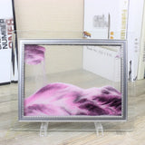 Glass photo frame quicksand painting
