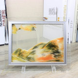 Glass photo frame quicksand painting
