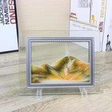 Glass photo frame quicksand painting