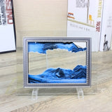Glass photo frame quicksand painting