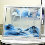 Glass photo frame quicksand painting