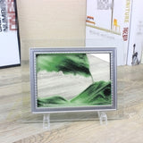 Glass photo frame quicksand painting