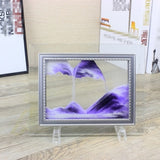 Glass photo frame quicksand painting