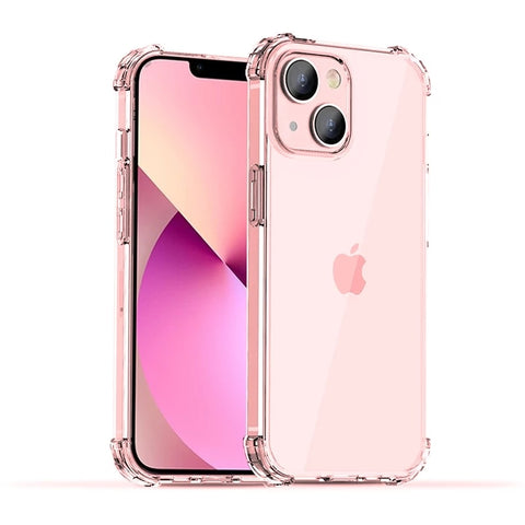1For iPhone 13 Pro Max Shockproof Phone Case On iPhone 12 11 Pro XS Max Mini Transparent Soft TPU Shell X XR 7 8 Plus Back Cover