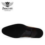 DESAI Oxford Mens Dress Shoes Formal Business Lace-up Full Grain Leather Minimalist Shoes for Men