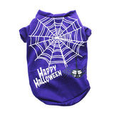 Halloween Dog Shirt Small Dog Clothes Winter Soft Cotton Puppy Shirts Shih tzu Pomeranian Dog Costume Cat Shirt Small Dog Coat