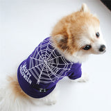 dasda  Halloween Dog Shirt Small Dog Clothes Winter Soft Cotton Puppy Shirts Shih tzu Pomeranian Dog Costume Cat Shirt Small Dog Coat