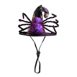 Halloween Pet Supplies Pet Dog and Cat Ornaments Halloween Pet Spider Hat Wizard Transfomation Cap