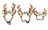 Hat Pet Dog Cat Christmas Cosplay Head wear Christmas Elk Reindeer Antlers headband Hat Apparel New Pet Xmas Headband