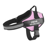 Dog Harness No Pull Adjustable Harness Vest For Dog Reflective Breathable Pet ID Custom Patch Outdoor Walking Dog Supplies