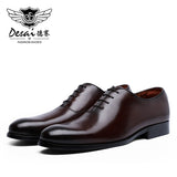 DESAI Oxford Mens Dress Shoes Formal Business Lace-up Full Grain Leather Minimalist Shoes for Men