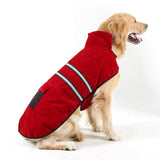 ssss  High Quality Dog Clothes Quilted Dog Coat Reflective tape Winter Dog Pet Jacket Vest Retro Cozy Warm Pet Outfit Clothes Big Dogs