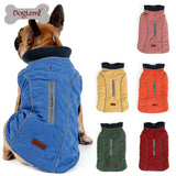 High Quality Dog Clothes Quilted Dog Coat Water Repellent Winter Dog Pet Jacket Vest Retro Cozy Warm Pet Outfit Clothes Big Dogs - app80