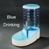 Hipidog 3.8L Pet Drinking Water and Feeding Device Dog Cat Feeder Food Storage Doggy Kitten Water Fountain Automatic Pets Feeder - app80