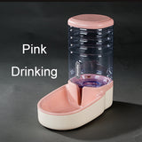 Hipidog 3.8L Pet Drinking Water and Feeding Device Dog Cat Feeder Food Storage Doggy Kitten Water Fountain Automatic Pets Feeder - app80