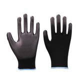 Hot Sale GMG CE Certificated EN388 Red Polyester Black PU Work Safety Gloves Mechanic Working Gloves - app80