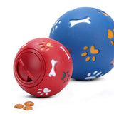 Hund Spielzeug Gummi Ball Kauen Dispenser Leckage Lebensmittel Spielen Ball Interaktive Pet Dental Zahnen Ausbildung Spielzeug Blau Rot 7,5 cm /2,95'' - app80