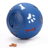 Hund Spielzeug Gummi Ball Kauen Dispenser Leckage Lebensmittel Spielen Ball Interaktive Pet Dental Zahnen Ausbildung Spielzeug Blau Rot 7,5 cm /2,95'' - app80