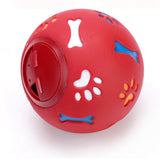 Hund Spielzeug Gummi Ball Kauen Dispenser Leckage Lebensmittel Spielen Ball Interaktive Pet Dental Zahnen Ausbildung Spielzeug Blau Rot 7,5 cm /2,95'' - app80