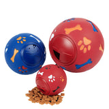 Hund Spielzeug Gummi Ball Kauen Dispenser Leckage Lebensmittel Spielen Ball Interaktive Pet Dental Zahnen Ausbildung Spielzeug Blau Rot 7,5 cm /2,95'' - app80