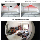 INQMEGA 360 Degree LED Light 960P Wireless Panoramic Home Security Security WiFi CCTV Fisheye Bulb Lamp IP Camera Two Ways Audio