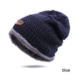 IWINTER Fashion Men Warm Winter Hat Scarf Soft Knitted Hat Scarf Set Skullies Beanies Winter Hat For Women Unisex Knitted Caps