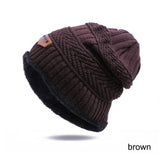 IWINTER Fashion Men Warm Winter Hat Scarf Soft Knitted Hat Scarf Set Skullies Beanies Winter Hat For Women Unisex Knitted Caps