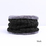 IWINTER Fashion Men Warm Winter Hat Scarf Soft Knitted Hat Scarf Set Skullies Beanies Winter Hat For Women Unisex Knitted Caps