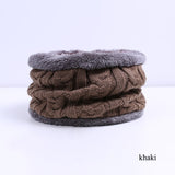 IWINTER Fashion Men Warm Winter Hat Scarf Soft Knitted Hat Scarf Set Skullies Beanies Winter Hat For Women Unisex Knitted Caps