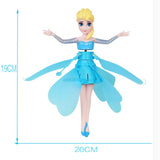 Induction Little Elsa Princess Doll Infrared Suspension Toy Doll Mini RC Remote Drone Girl Child Gift Character Toy