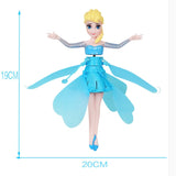 Induction Little Elsa Princess Doll Infrared Suspension Toy Doll Mini RC Remote Drone Girl Child Gift Character Toy