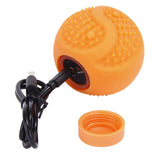 Interactive Dog Toy Rubber Balls LED Glowing Puppy Chew Toys USB Charging Pet Ball Toys  For Night Play