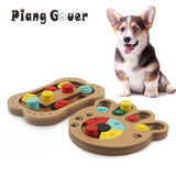 Interactive Toys For Dogs Foraging Food Treated Wooden Dog Toy Eco-friendly Pet Toy Educational Pet Bone Paw Puzzle Toy