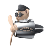 Car Air Freshener Bear Pilot Rotating Propeller Outlet Fragrance