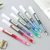dasda  JIANWU 7pcs/set colourful Straight liquid gel pen Artistic font Creative neuter pen Business School office supplies