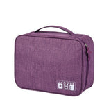 JULY'S SONG Portable Digital Travel Bag Large Capacity Electronic Organizer Travel Accessories Zipper Digital Device Bag