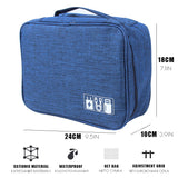 JULY'S SONG Portable Digital Travel Bag Large Capacity Electronic Organizer Travel Accessories Zipper Digital Device Bag