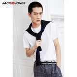 JackJones Men's Cotton T-shirt Solid Color Men's Top Fashion t shirt 2019 Brand New Menswear 2181T4517
