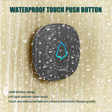hello word  KERUI M525 Home Security Welcome Wireless Doorbell Smart Chimes Doorbell Alarm LED light 32 Songs with Waterproof Touch Button