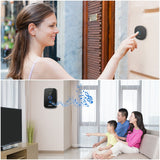 hello word  KERUI M525 Home Security Welcome Wireless Doorbell Smart Chimes Doorbell Alarm LED light 32 Songs with Waterproof Touch Button