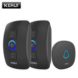 hello word  KERUI M525 Home Security Welcome Wireless Doorbell Smart Chimes Doorbell Alarm LED light 32 Songs with Waterproof Touch Button