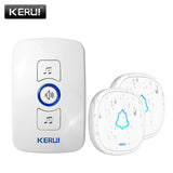 hello word  KERUI M525 Home Security Welcome Wireless Doorbell Smart Chimes Doorbell Alarm LED light 32 Songs with Waterproof Touch Button
