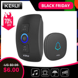 hello word  KERUI M525 Home Security Welcome Wireless Doorbell Smart Chimes Doorbell Alarm LED light 32 Songs with Waterproof Touch Button