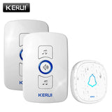 hello word  KERUI M525 Home Security Welcome Wireless Doorbell Smart Chimes Doorbell Alarm LED light 32 Songs with Waterproof Touch Button