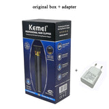 Kemei 1971 Pro Li T-Outliner Skeleton Heavy Hitter Cordless Trimmer Men 0mm Baldheaded Hair Clipper Finish Hair Cutting Machine