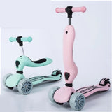 Kids scooter car for kids 2-9 years old skater Surf scooter Flash wheel folding 2 in 1 scooter  baby walker Outdoor toys