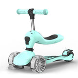 Kids scooter car for kids 2-9 years old skater Surf scooter Flash wheel folding 2 in 1 scooter  baby walker Outdoor toys