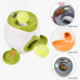 Kreative 2 In 1 Haustier Hund Spielzeug Interaktive Automatische Ball Launcher Tennis Ball Spielzeug Und Lebensmittel Dispenser Für Hund Belohnung spiel Spielzeug A26 - app80